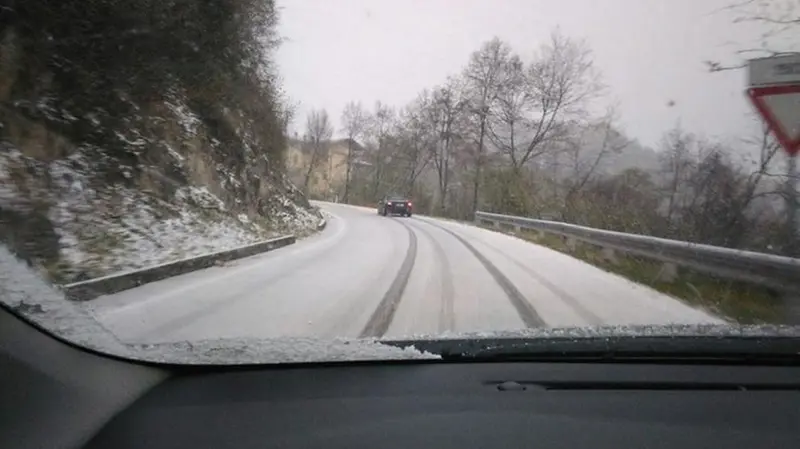 Neve sulle Coste di Sant'Eusebio (ph. www.vallesabbianews.it)