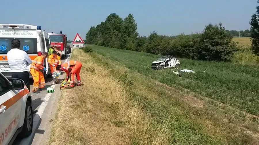 L'incidente mortale a Castelletto di Sopra