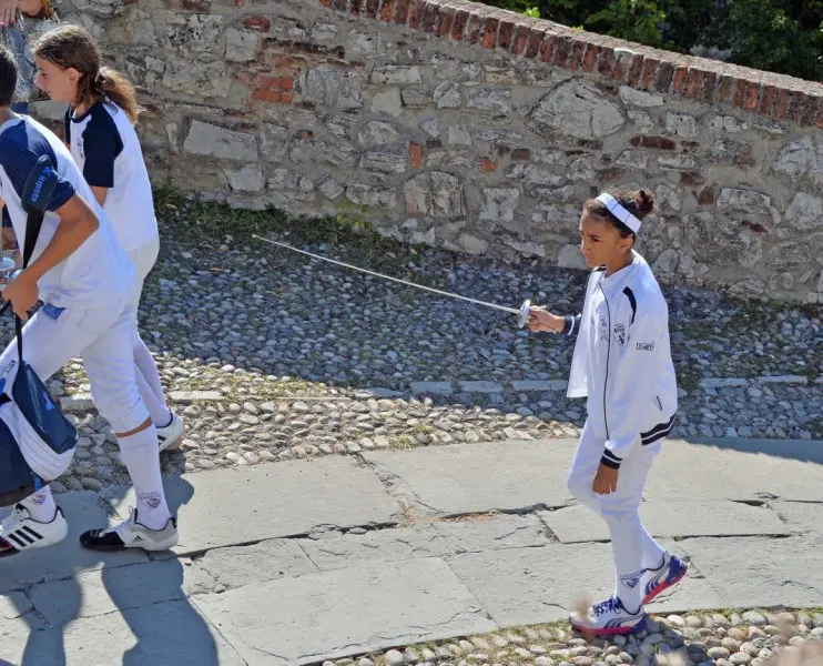 Cassarà e fioretto, flash mob in Castello