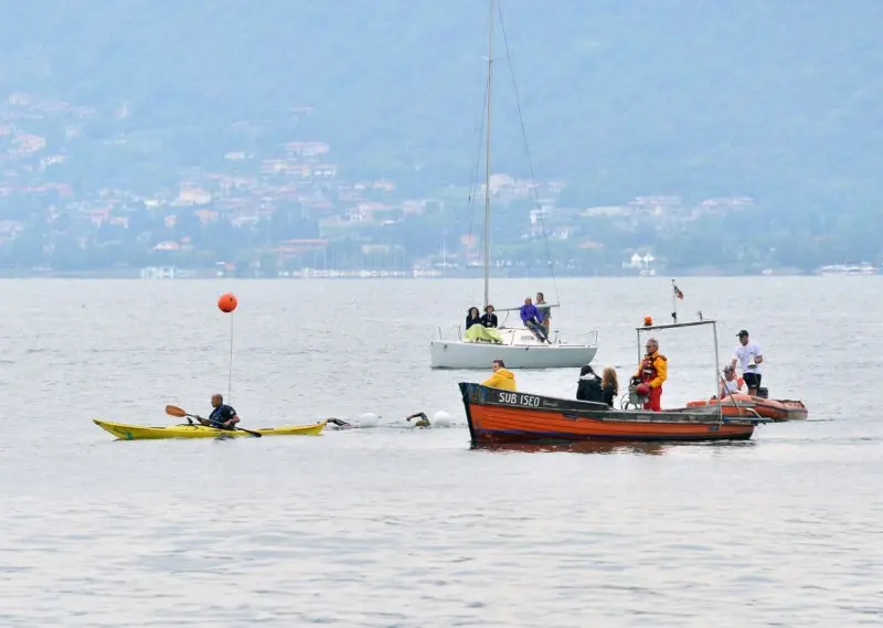 La traversata del lago d'Iseo 2015