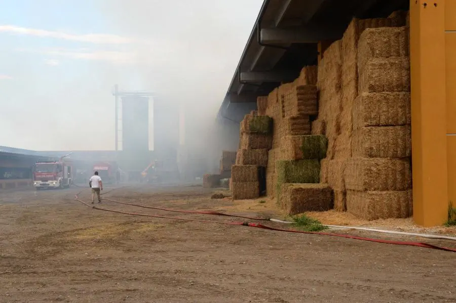 Incendio a Villagana di Villachiara