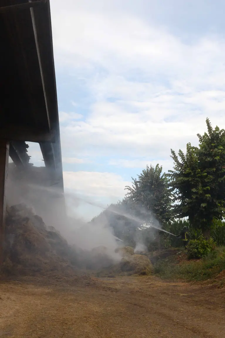 Incendio a Villagana di Villachiara