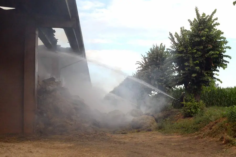 Incendio a Villagana di Villachiara