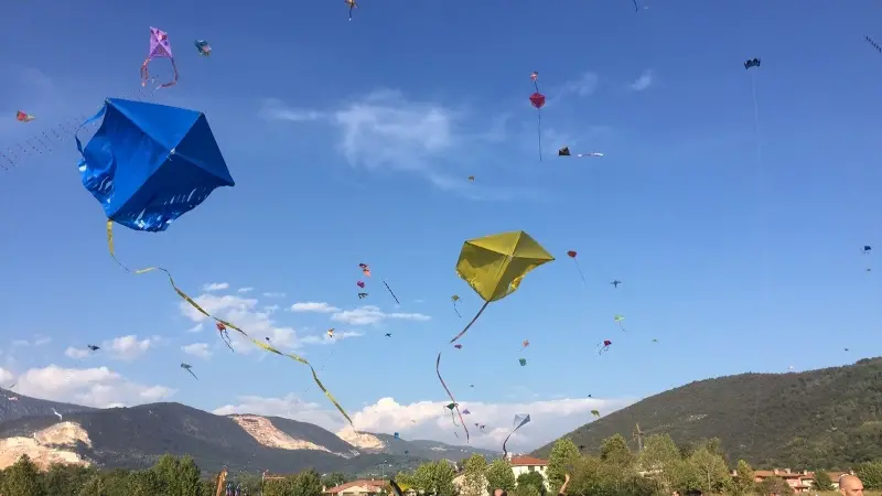 Il cielo di Rezzato si popola di aquiloni - © www.giornaledibrescia.it