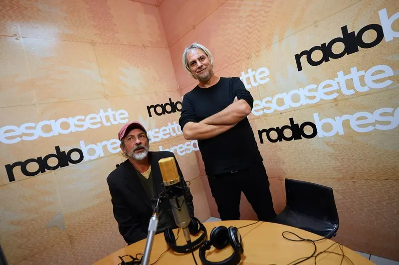 Paolo Benvegnù e Giovanni Ferrario a Radio Bresciasette