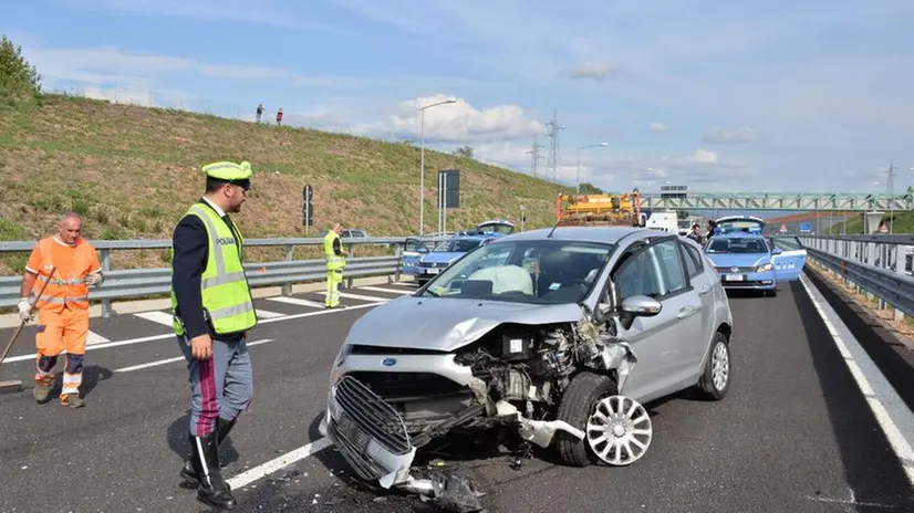 Scontro frontale sulla BreBeMi