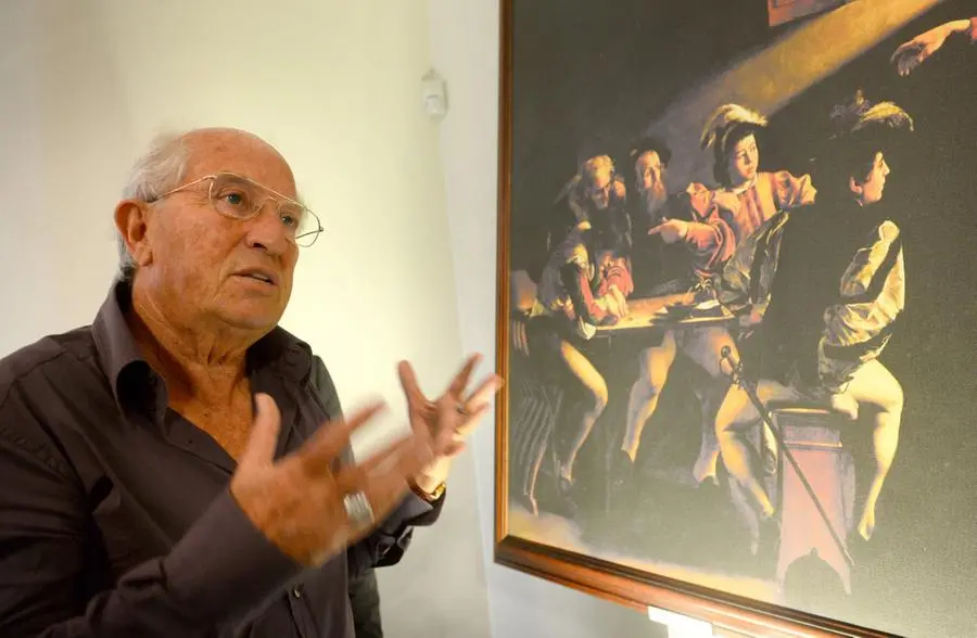 Vittorio Storaro all'inaugurazione della mostra a Sirmione