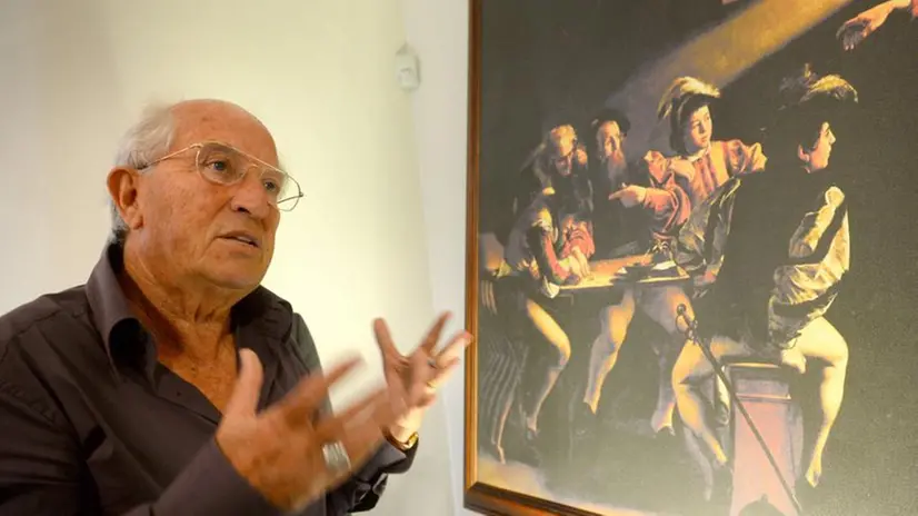 Vittorio Storaro all'inaugurazione della mostra a Sirmione