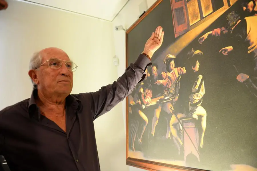 Vittorio Storaro all'inaugurazione della mostra a Sirmione