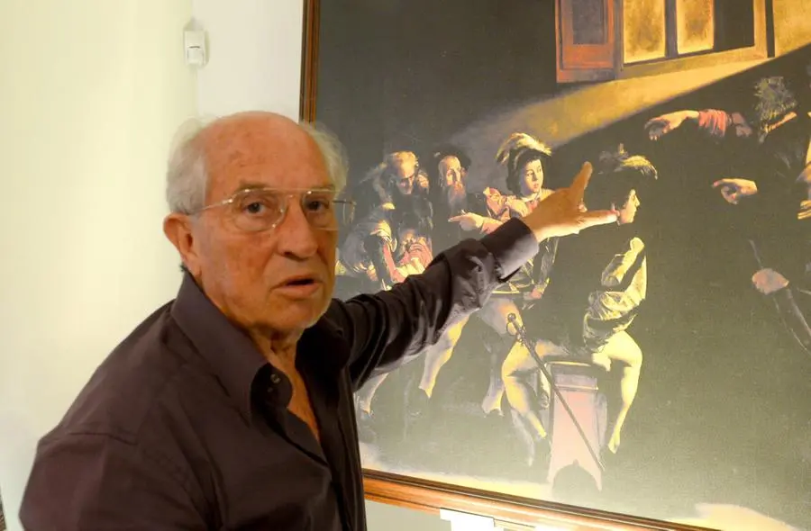 Vittorio Storaro all'inaugurazione della mostra a Sirmione