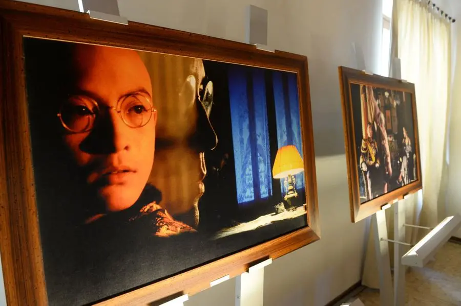 Vittorio Storaro all'inaugurazione della mostra a Sirmione