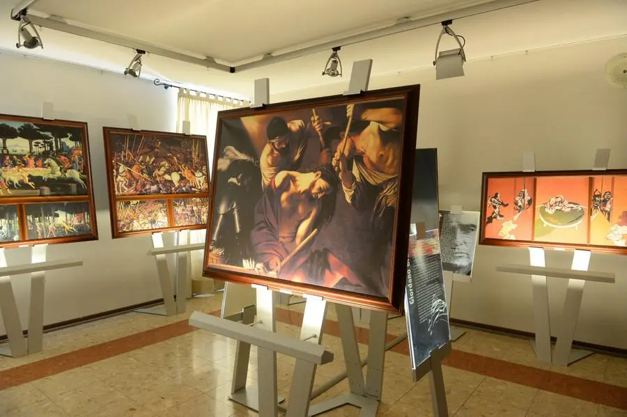 Vittorio Storaro all'inaugurazione della mostra a Sirmione