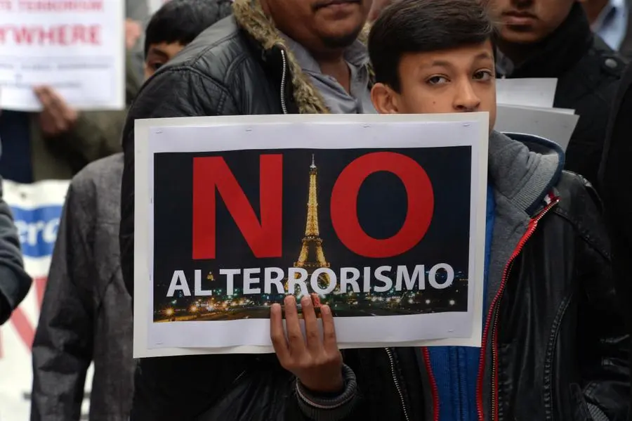 Manifestazione contro il terrorismo