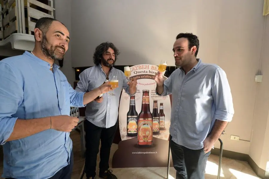 La presentazione della Taybeh Beer