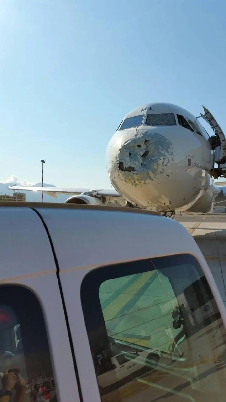 I danni della grandinata