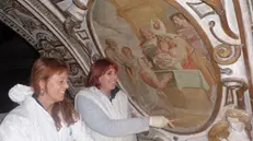 I lavori nella chiesa della Madonna del Corlo