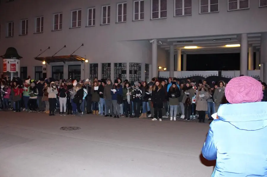 Gli studenti in viaggio col Treno per Auschwitz