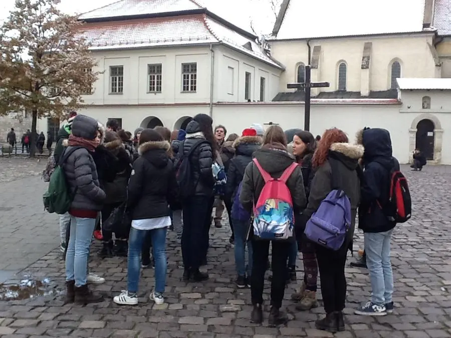 Gli studenti in viaggio col Treno per Auschwitz