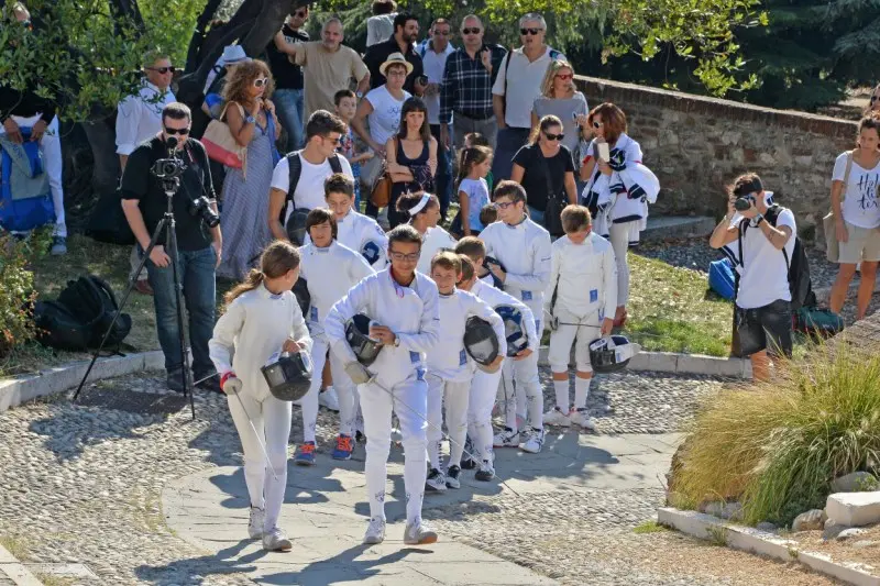 Cassarà e fioretto, flash mob in Castello