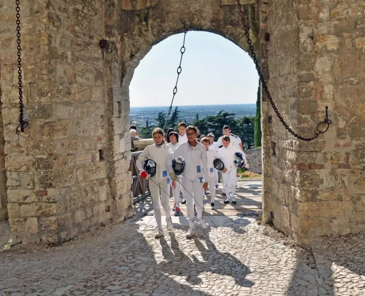 Cassarà e fioretto, flash mob in Castello