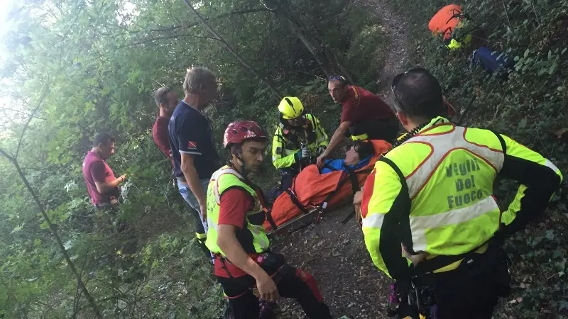 Soccorsi in montagna, Vvf in azione