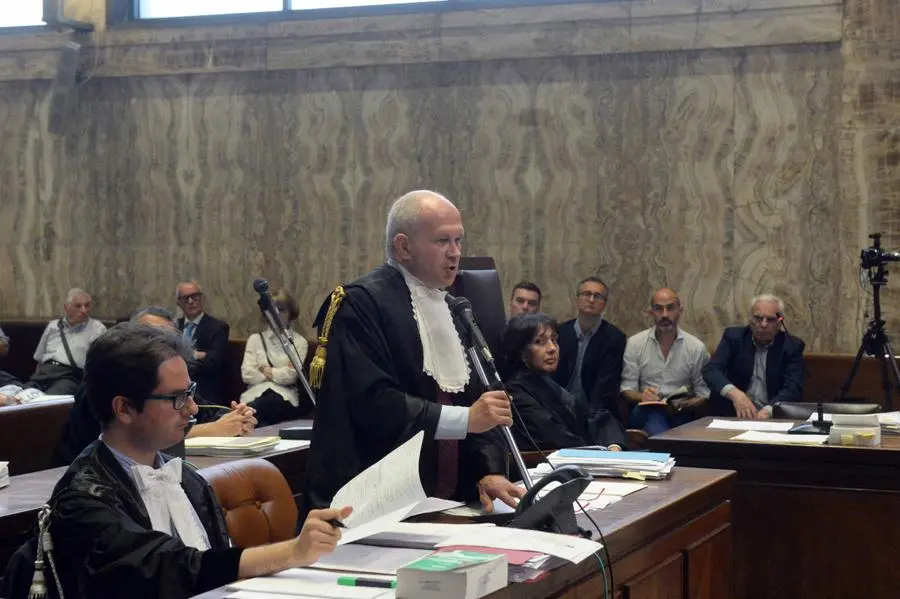 L'udienza a Milano del processo sulla strage di piazza Loggia