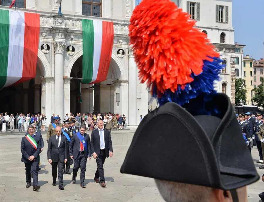 Le celebrazioni del 2 giugno in piazza Loggia