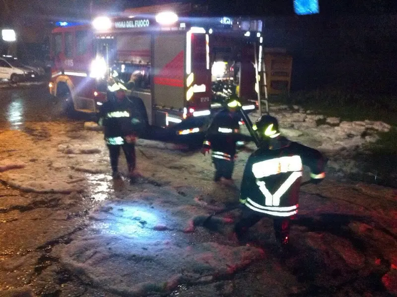 I Vigili del Fuoco in azione