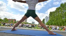 La Giornata internazionale dello yoga al parco Tarello