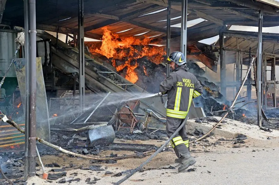 L'incendio al maneggio di Travagliato