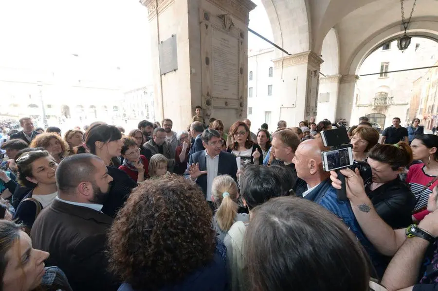 La manifestazione per le scuole del centro