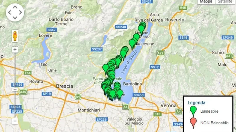 La balneazione sui laghi bresciani (dal sito dell'Asl)