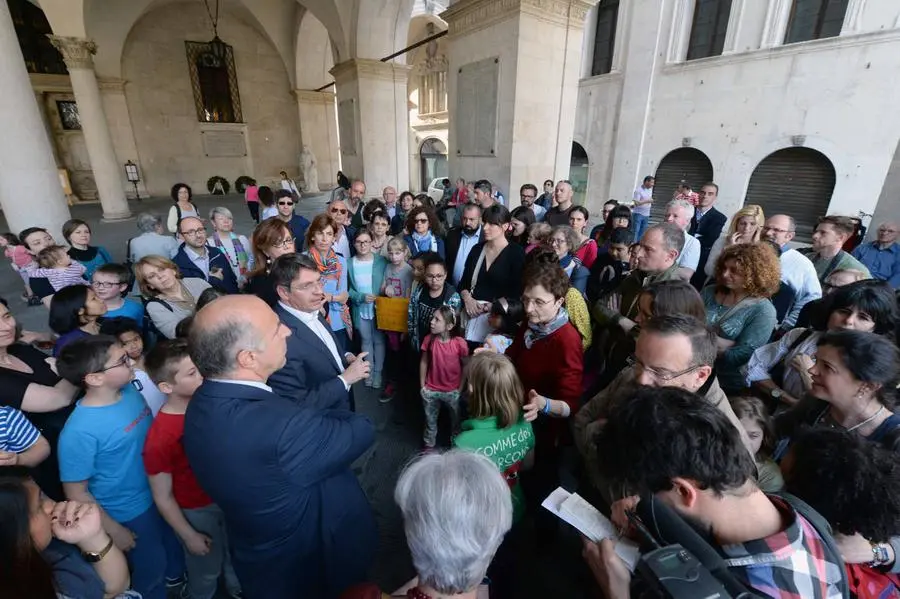 La manifestazione per le scuole del centro