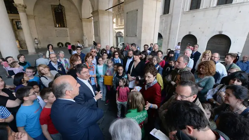 La manifestazione per le scuole del centro