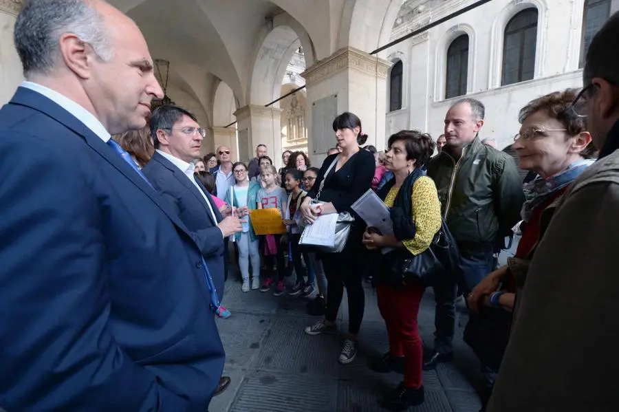 La manifestazione per le scuole del centro