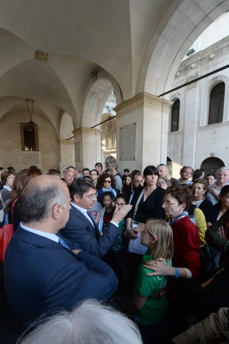 La manifestazione per le scuole del centro