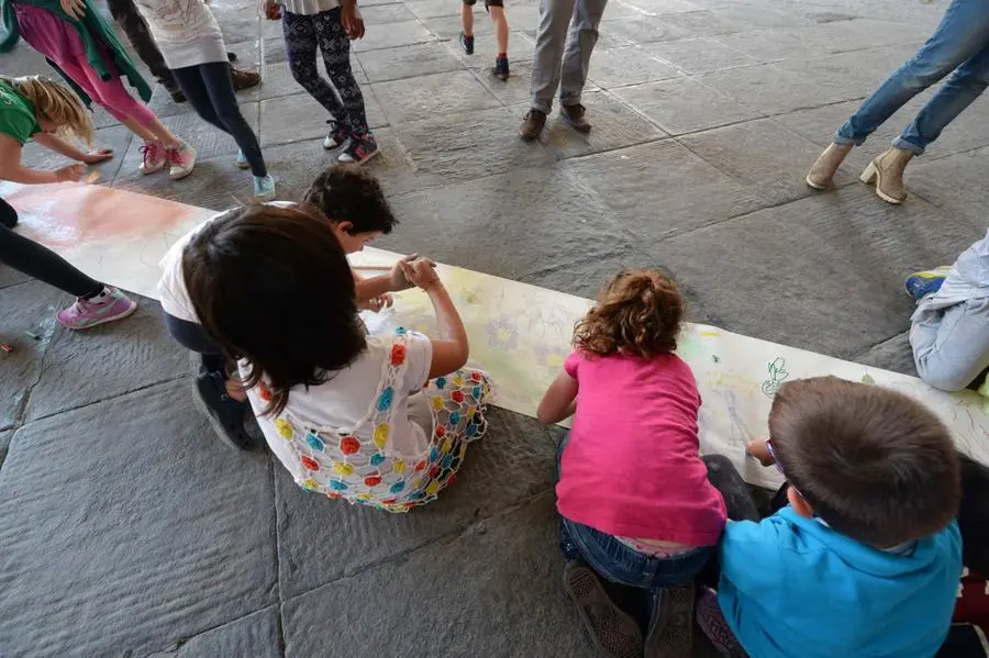 La manifestazione per le scuole del centro