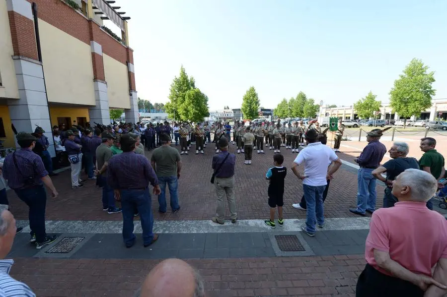 L'inaugurazione del monumento delle Penne Nere
