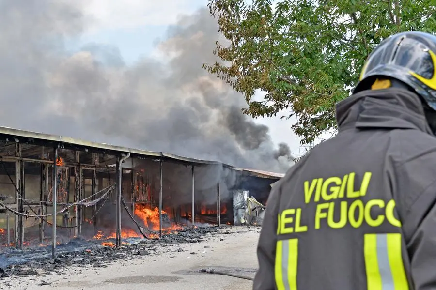 L'incendio al maneggio di Travagliato