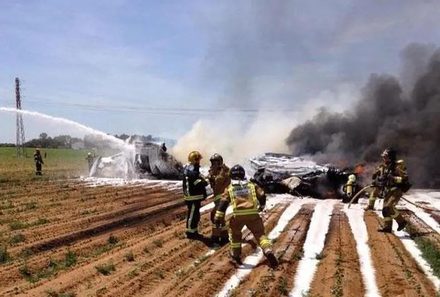 Il cargo militare Airbus A400M precipitato a Siviglia