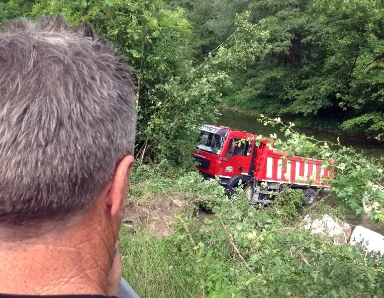 Il camion nel Chiese