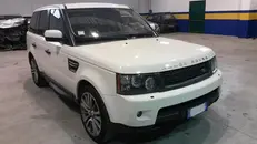 La Range Rover fermata e sequestrata dalla Polstrada di Chiari