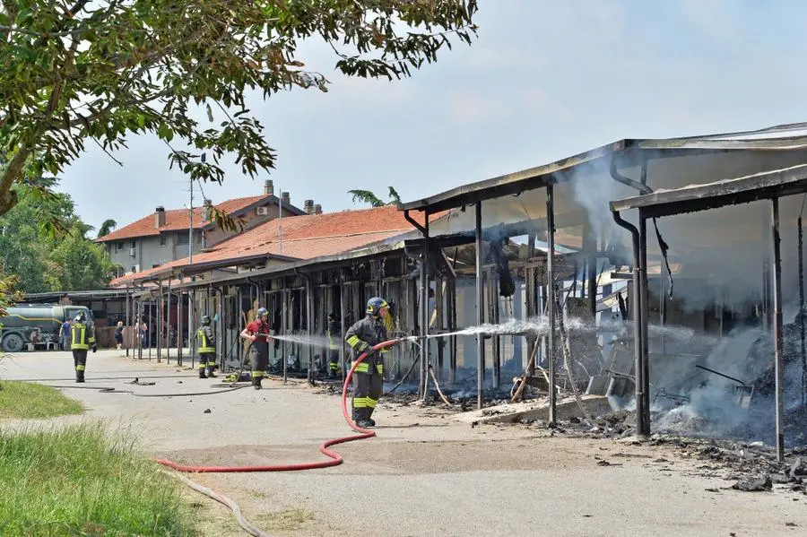 L'incendio al maneggio di Travagliato