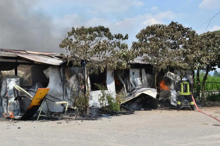 L'incendio al maneggio di Travagliato