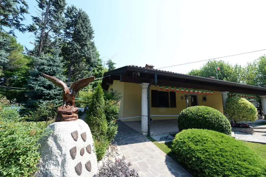 L'inaugurazione del monumento delle Penne Nere