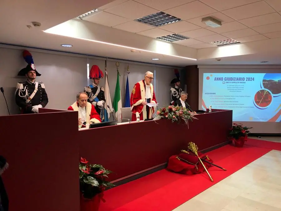 La Cerimonia Per L'inaugurazione Dell'anno Giudiziario A Brescia ...