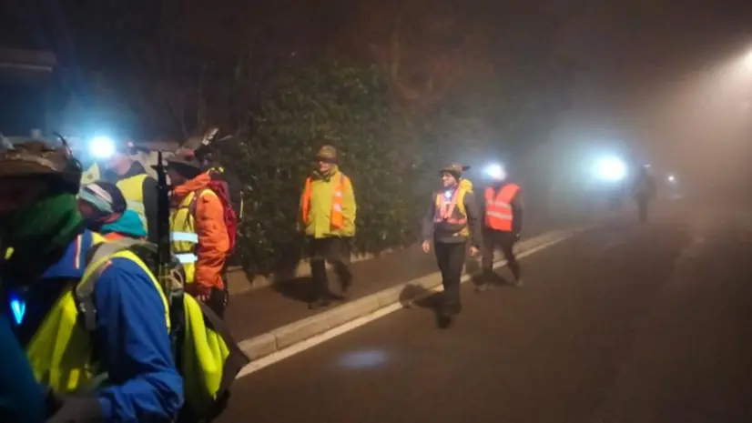 L'incontro tra i due gruppi a Molinetto
