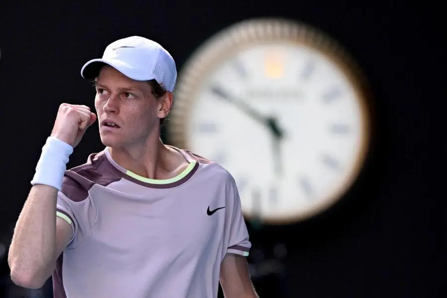 Jannik Sinner agli Australian Open  - Foto Epa © www.giornaledibrescia.it