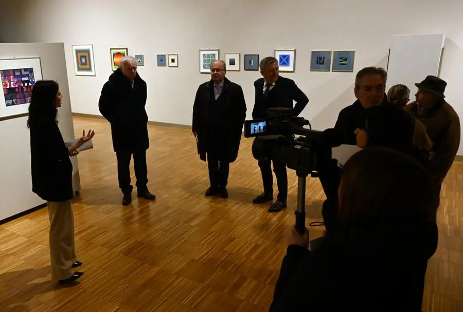L'anteprima della mostra «L’inganno ottico - Opere d’arte cinetica dalla Donazione Paci»
