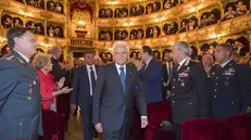 Il presidente della Repubblica Sergio Mattarella al teatro Grande il 6 settembre 2016 - Foto New Reporter Favretto © www.giornaledibrescia.it